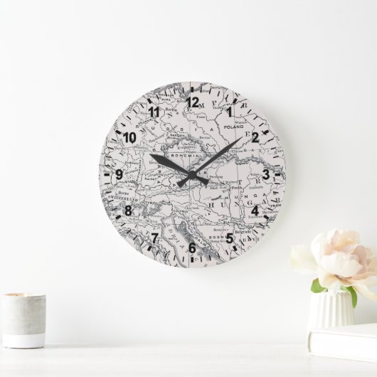 KAART: DUITSLAND EN OOSTENRIJK GROTE KLOK (Huis)