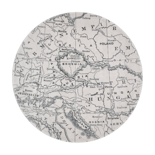 KAART: DUITSLAND EN OOSTENRIJK SNIJPLANK (Voorkant)