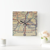  kaart Durango Vierkante Klok (Huis)