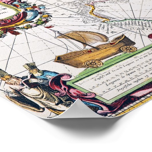 KAART: EAST INDIES, 1670 POSTER (Hoek)