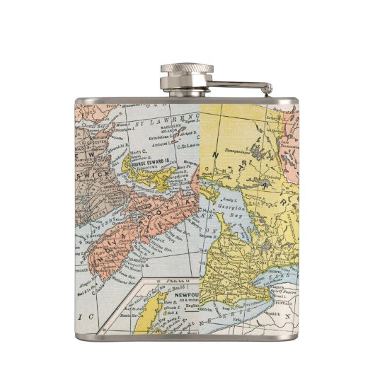 KAART: EASTERN CANADA HEUPFLES (Achterkant)