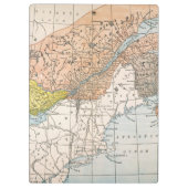 KAART: EASTERN CANADA KLEMBORD (Achterkant)