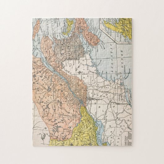 KAART: EASTERN CANADA LEGPUZZEL (Verticaal)