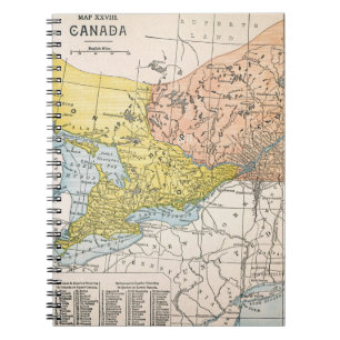 KAART: EASTERN CANADA NOTITIEBOEK
