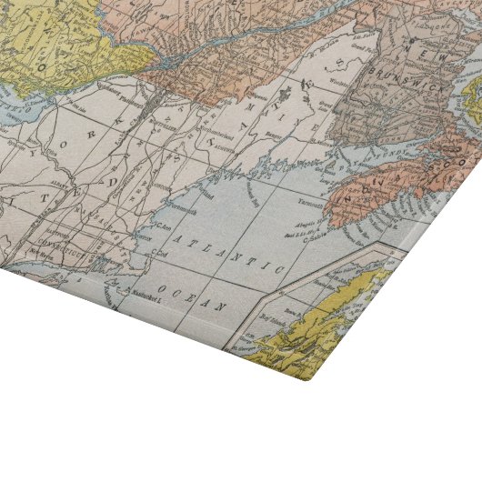 KAART: EASTERN CANADA SNIJPLANK (Hoek)