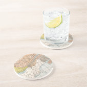 KAART: EASTERN CANADA ZANDSTEEN ONDERZETTER (Zijkant)