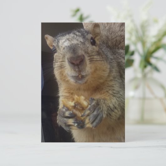Kaart - Eekhoorn Dank u (Staand voorkant)