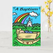 Kaart: "EEN DOOP" Kaart (Gele Bloem)