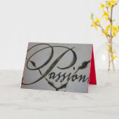 KAART - een Romantische en Hartstochtelijke (Gele Bloem)