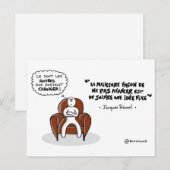 Kaart: "Een vast idee volgen..." Briefkaart (Voorkant / Achterkant)