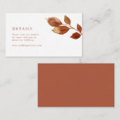 Kaart Eenvoudige Herfst behuizing (Voorkant / Achterkant)