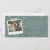 Kaart Eenvoudige scriptkalligrafie nieuwjaarsfoto (Achterkant)