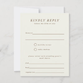 Kaart Eenvoudige vertakking RSVP-antwoord