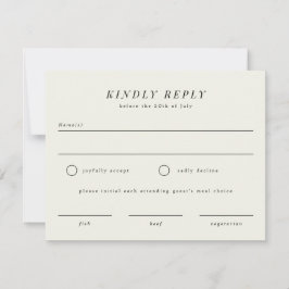 Kaart Eenvoudige vertakking RSVP-antwoord
