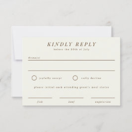 Kaart Eenvoudige vertakking RSVP-antwoord