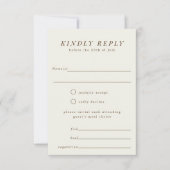 Kaart Eenvoudige vertakking RSVP-antwoord (Voorkant)