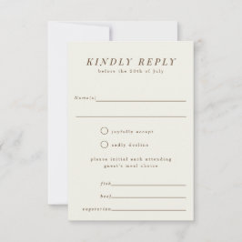 Kaart Eenvoudige vertakking RSVP-antwoord