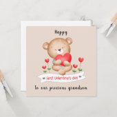 kaart eerste Valentijnsdag Valentijnsdag (Voorkant / Achterkant in situ)