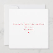 kaart eerste Valentijnsdag Valentijnsdag (Achterkant)