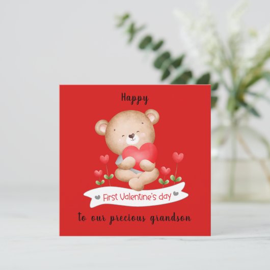 kaart eerste Valentijnsdag Valentijnsdag (Staand voorkant)