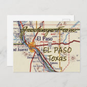  kaart El Paso TX (Voorkant / Achterkant)
