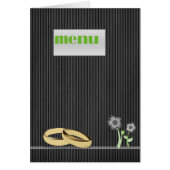 Kaart Elegant Wedding Menu (Voorkant)