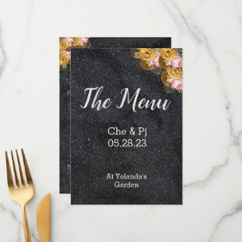 Kaart Elegant Wedding Table Menu
