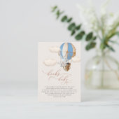 Kaart Elephant Balloon Baby Boeken Enclosure (Staand voorkant)