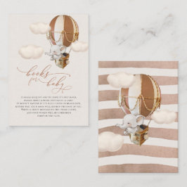 Kaart Elephant Balloon Baby Boeken Enclosure