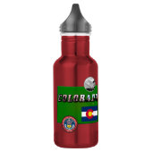 Kaart en Afbeelding Tekst van Colorado Waterfles (Links)