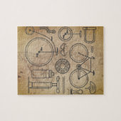  Kaart en de Pictogrammen van de Hoofdzaak van de  Legpuzzel (Horizontaal)