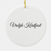 Kaart en Fkag van Nederland Keramisch Ornament (Achterkant)