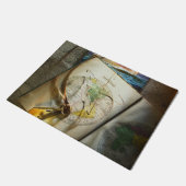 Kaart en kompas deurmat (Schuin)