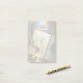 Kaart en kompas post-it® notes (Op bureau)