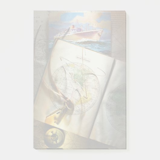 Kaart en kompas post-it® notes (Voorkant)