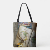 Kaart en kompas tote bag (Achterkant)