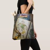 Kaart en kompas tote bag (Dichtbij)