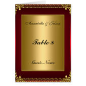 Kaart en menu voor tabelplaatsing (Voorkant)