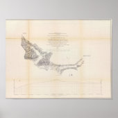 Kaart en profiel van Canada de las Uvas Poster (Voorkant)