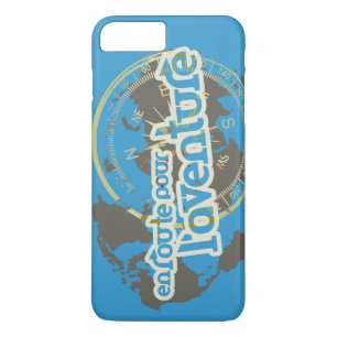 Kaart en routebeschrijving Pour l'Aventure Blauw Case-Mate iPhone Case