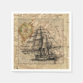  kaart en schip servetten (Voorkant)