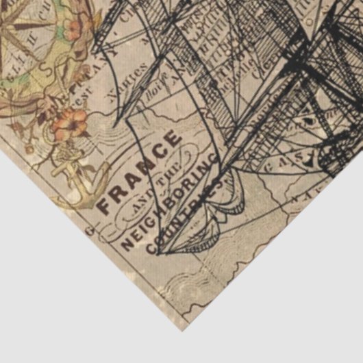  kaart en verzending tissuepapier (Detail)