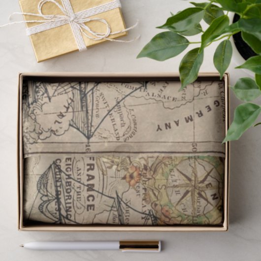 kaart en verzending tissuepapier (Geschenk)