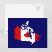 Kaart en vlag van Canada (Voorkant / Achterkant)