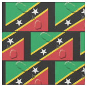 Kaart en vlag van ST KITTS Stof (Close Up)