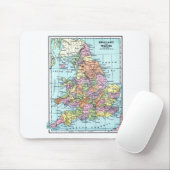 kaart - Engeland en Wales Muismat (Met muis)