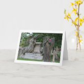 Kaart: Engelen met bloemen Kaart (Gele Bloem)