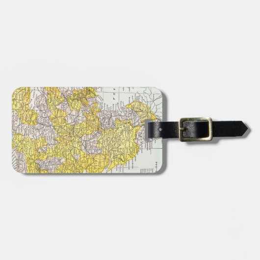 KAART: ENGLAND EN WALES BAGAGELABEL (Voorkant horizontaal)