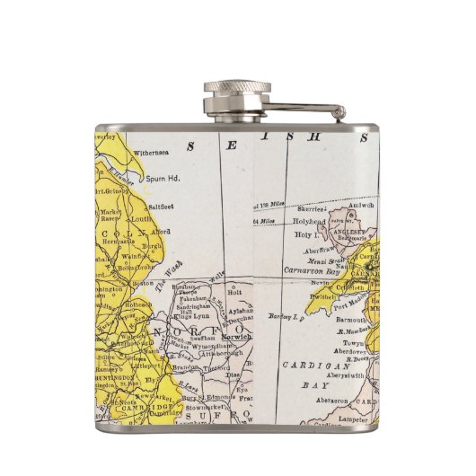 KAART: ENGLAND EN WALES HEUPFLES (Achterkant)