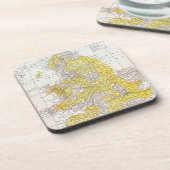 KAART: ENGLAND EN WALES ONDERZETTER (Linkerzijde)